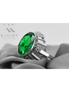 Кольцо Винтаж украшения Изумруд Стерлинговое серебро 925 пробы vrc043s